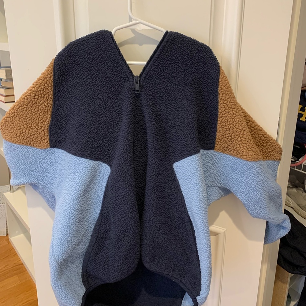 American Eagle Fuzzy sherpa pullover quarter zip